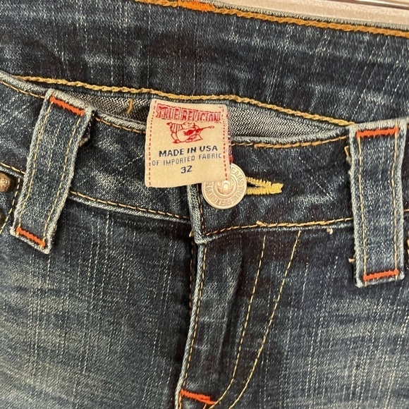 True, religion section joy studded, jeans, wide, leg, size 32 - Picture 2 of 8